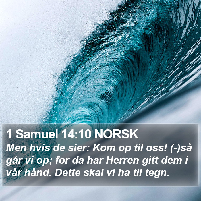 1 Samuel 14:10 NORSK Bible Study