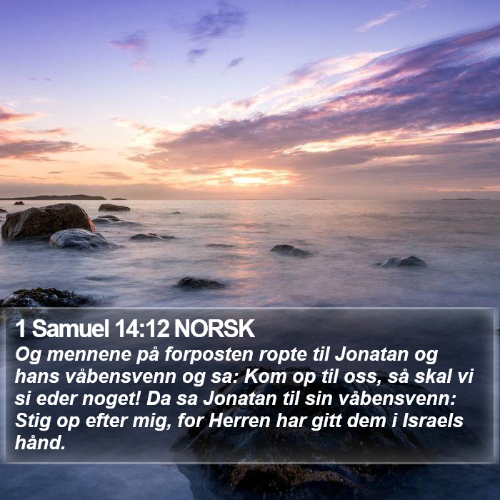 1 Samuel 14:12 NORSK Bible Study