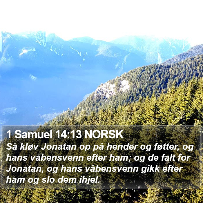 1 Samuel 14:13 NORSK Bible Study