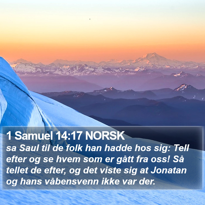 1 Samuel 14:17 NORSK Bible Study
