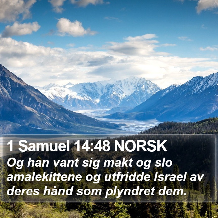1 Samuel 14:48 NORSK Bible Study