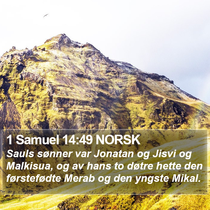 1 Samuel 14:49 NORSK Bible Study