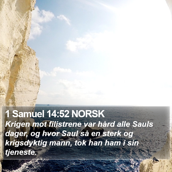 1 Samuel 14:52 NORSK Bible Study