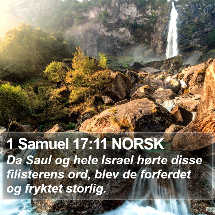 1 Samuel 17:11 NORSK Bible Study