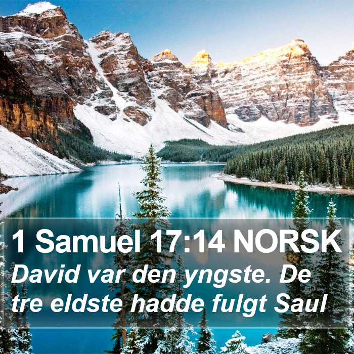 1 Samuel 17:14 NORSK Bible Study