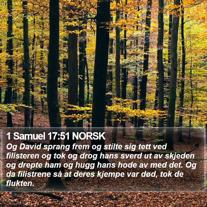 1 Samuel 17:51 NORSK Bible Study