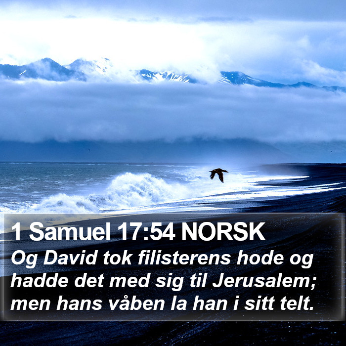 1 Samuel 17:54 NORSK Bible Study