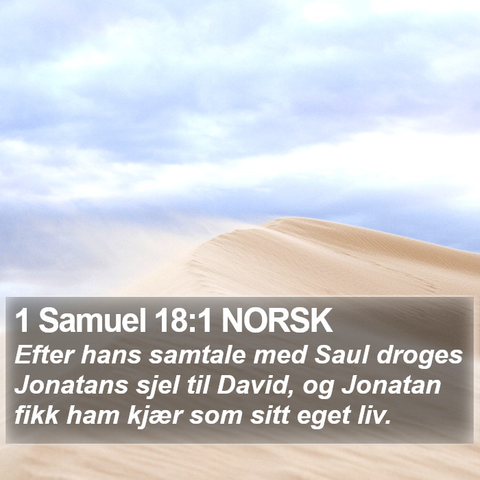 1 Samuel 18:1 NORSK Bible Study