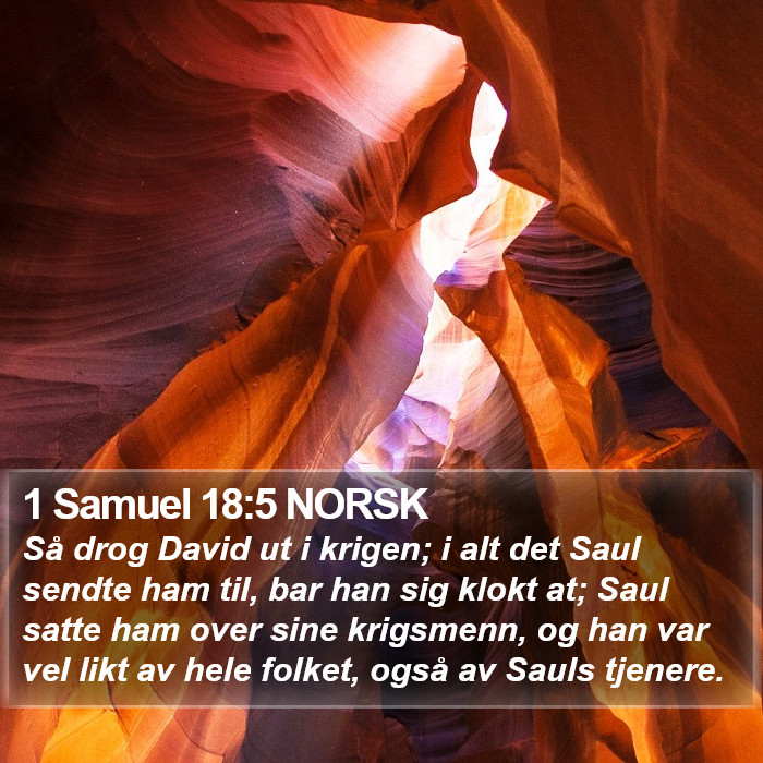 1 Samuel 18:5 NORSK Bible Study