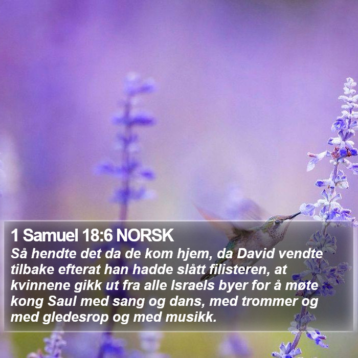 1 Samuel 18:6 NORSK Bible Study