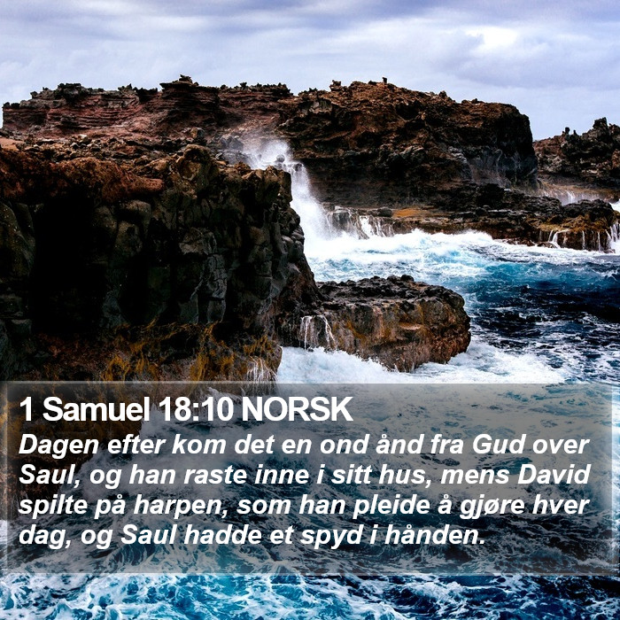 1 Samuel 18:10 NORSK Bible Study