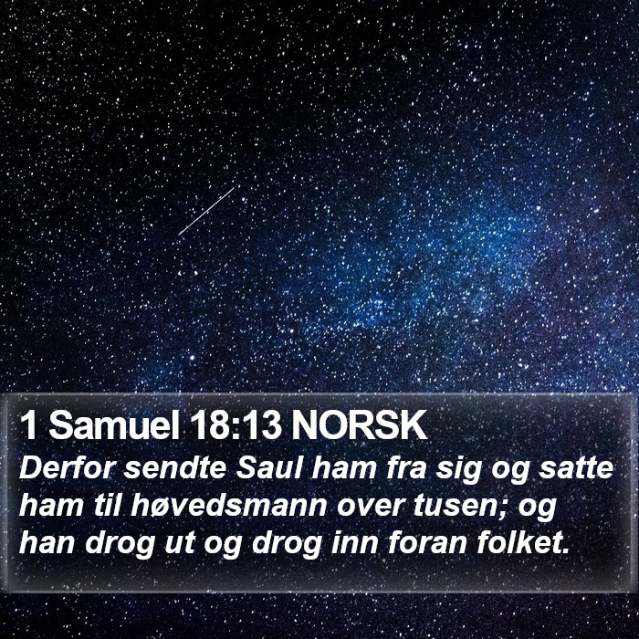 1 Samuel 18:13 NORSK Bible Study