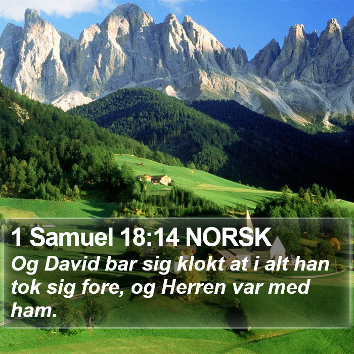 1 Samuel 18:14 NORSK Bible Study