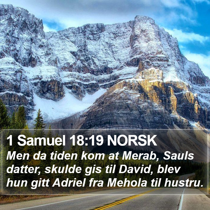 1 Samuel 18:19 NORSK Bible Study