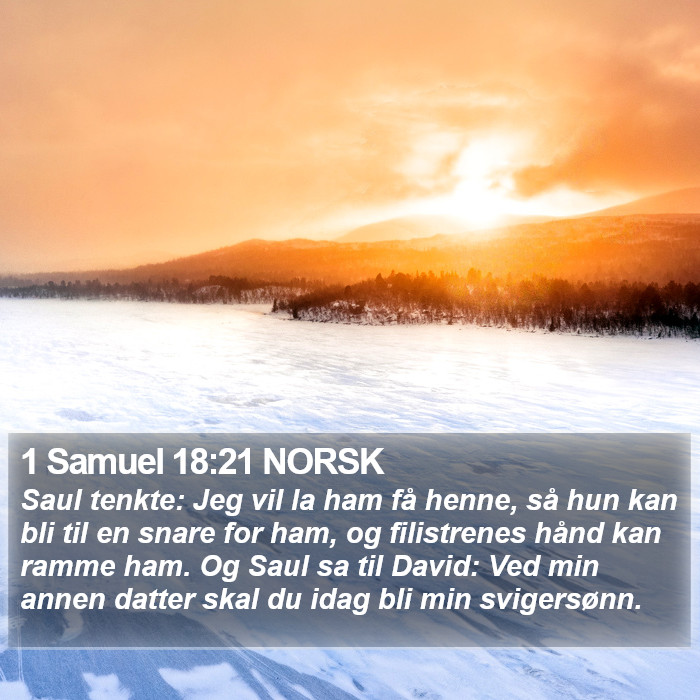 1 Samuel 18:21 NORSK Bible Study