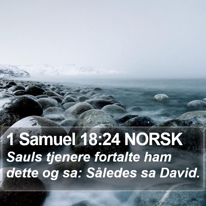 1 Samuel 18:24 NORSK Bible Study