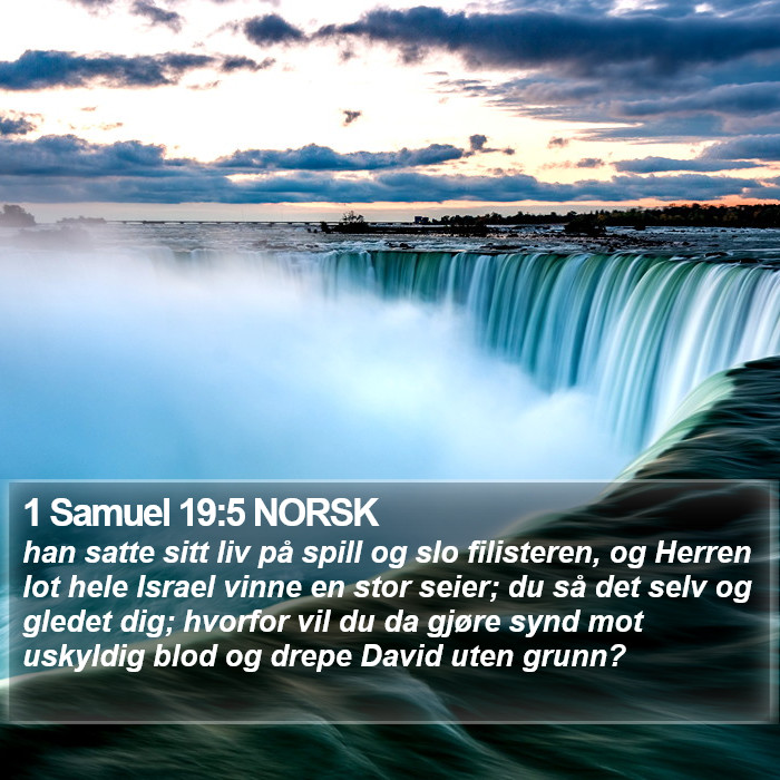 1 Samuel 19:5 NORSK Bible Study