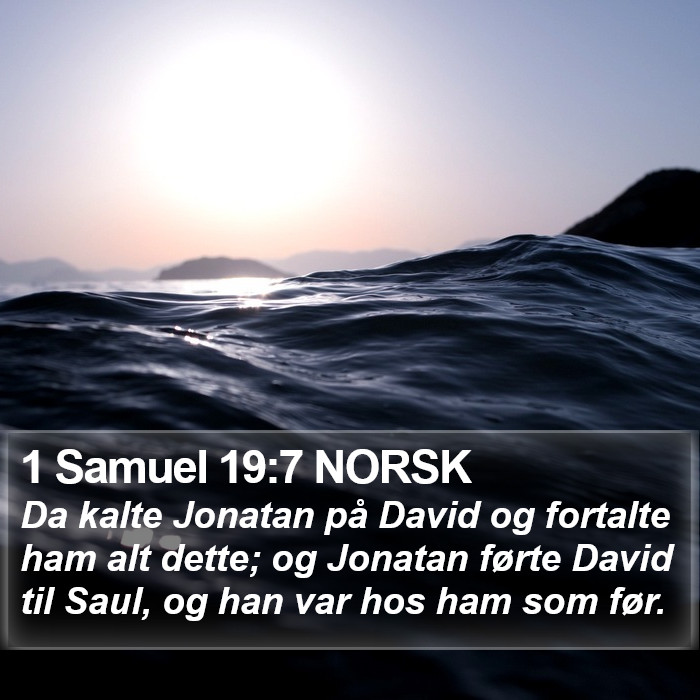 1 Samuel 19:7 NORSK Bible Study