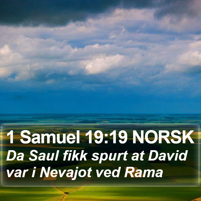 1 Samuel 19:19 NORSK Bible Study