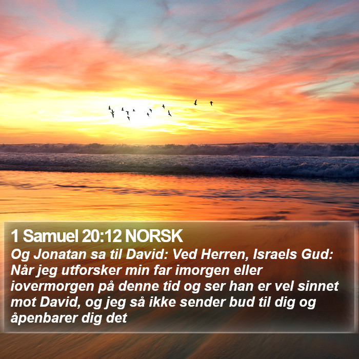 1 Samuel 20:12 NORSK Bible Study