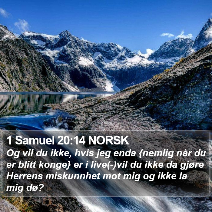 1 Samuel 20:14 NORSK Bible Study