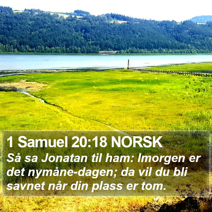 1 Samuel 20:18 NORSK Bible Study