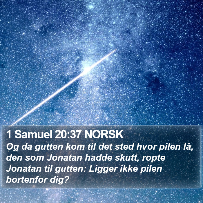 1 Samuel 20:37 NORSK Bible Study