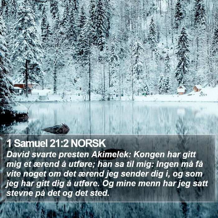 1 Samuel 21:2 NORSK Bible Study