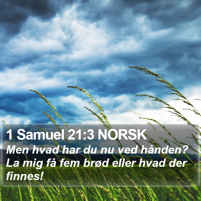 1 Samuel 21:3 NORSK Bible Study