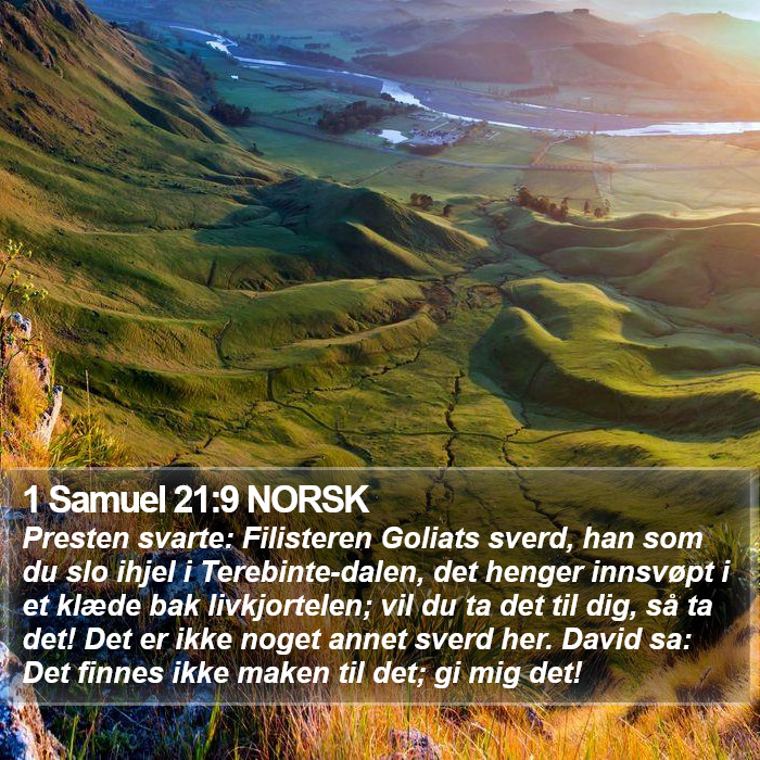 1 Samuel 21:9 NORSK Bible Study