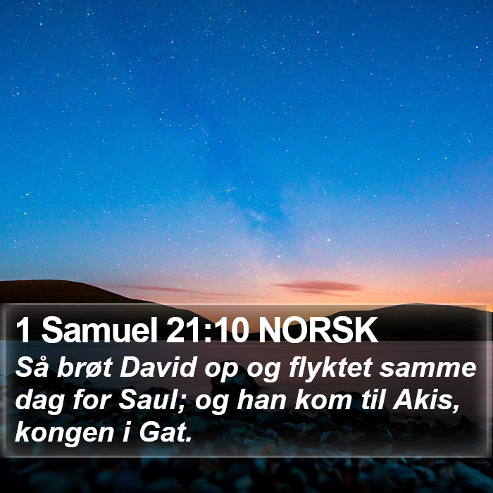 1 Samuel 21:10 NORSK Bible Study