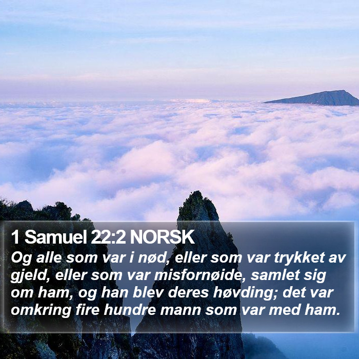 1 Samuel 22:2 NORSK Bible Study