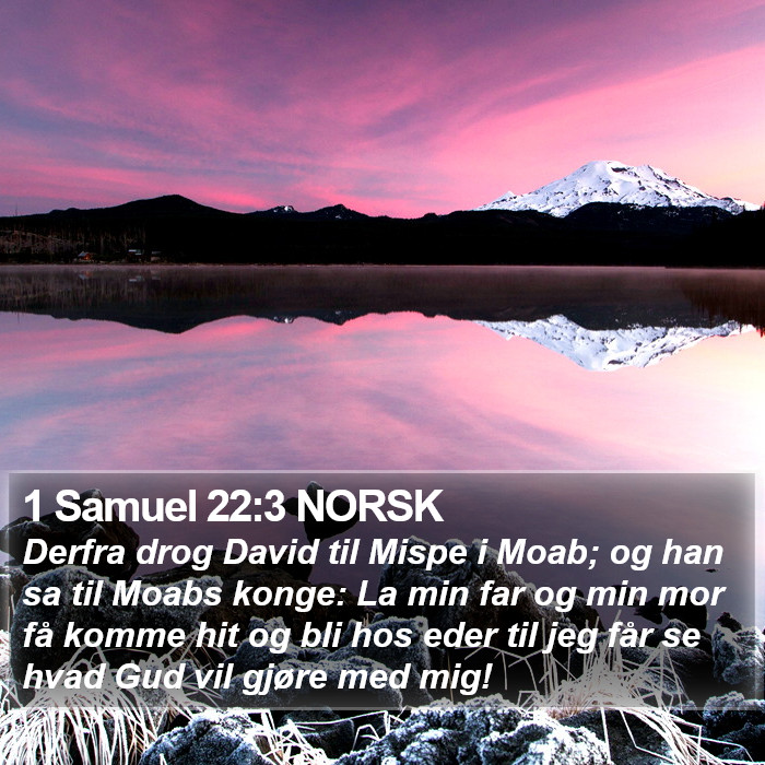 1 Samuel 22:3 NORSK Bible Study
