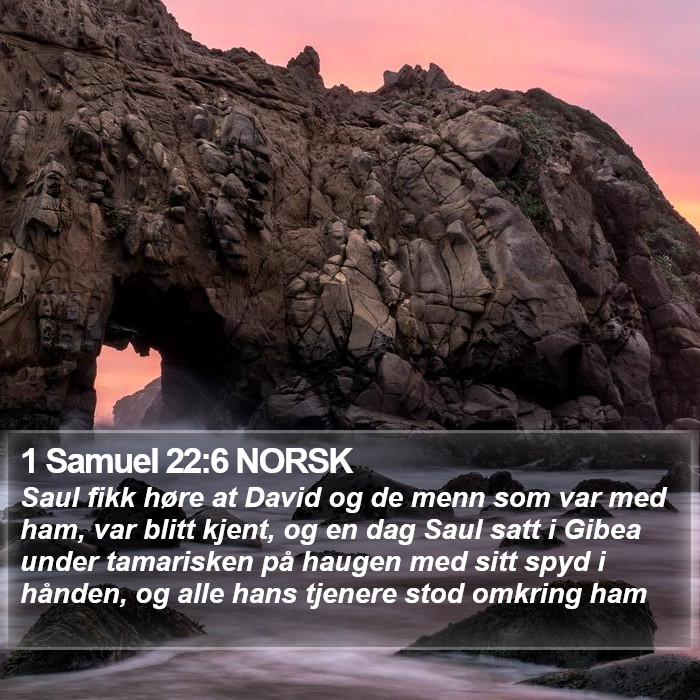 1 Samuel 22:6 NORSK Bible Study