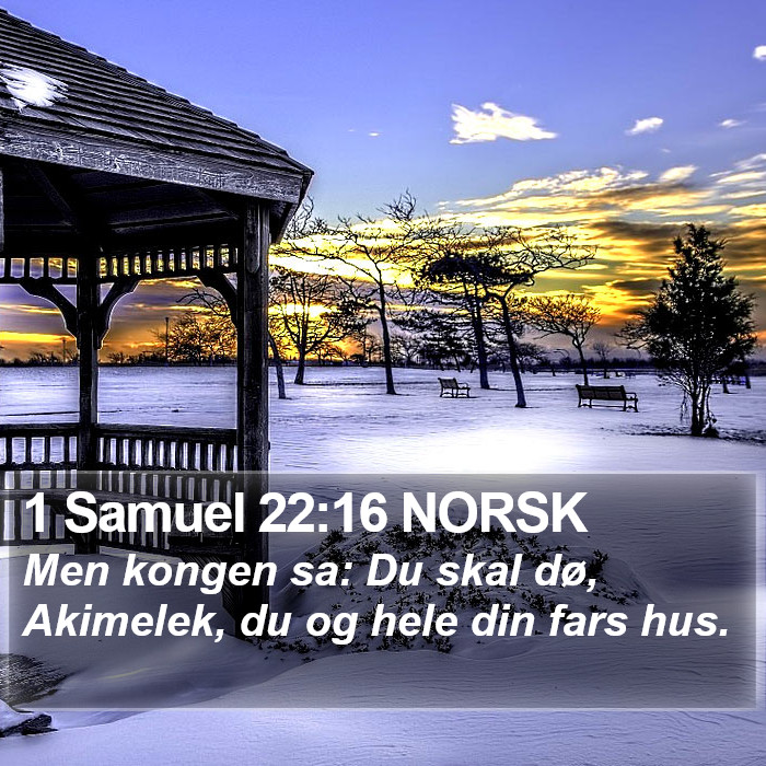 1 Samuel 22:16 NORSK Bible Study
