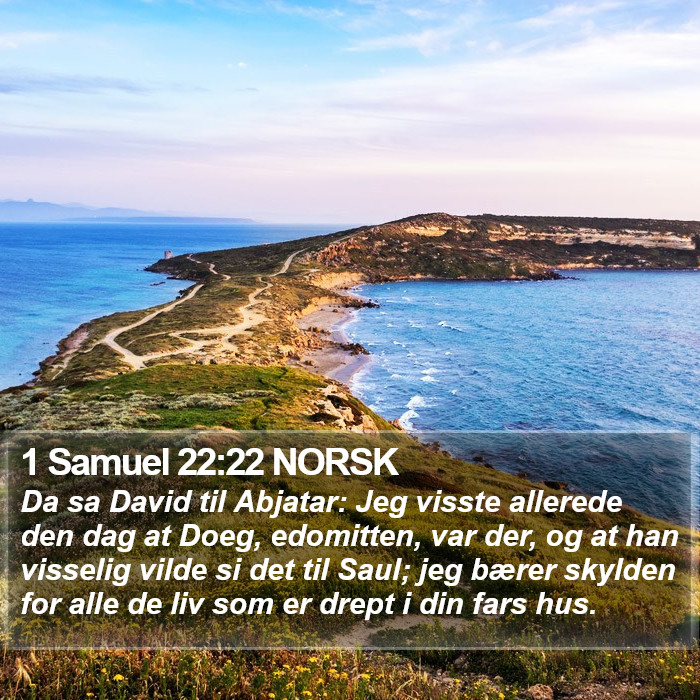 1 Samuel 22:22 NORSK Bible Study