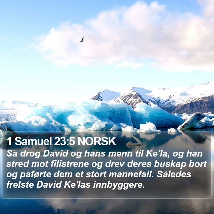 1 Samuel 23:5 NORSK Bible Study