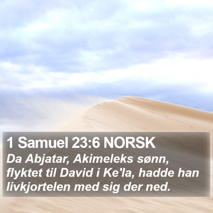 1 Samuel 23:6 NORSK Bible Study