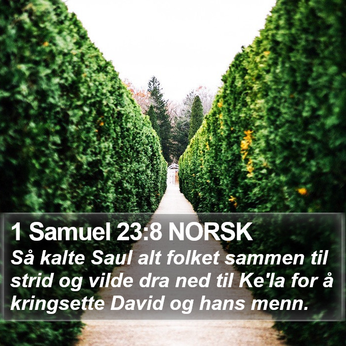 1 Samuel 23:8 NORSK Bible Study