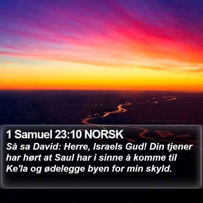 1 Samuel 23:10 NORSK Bible Study