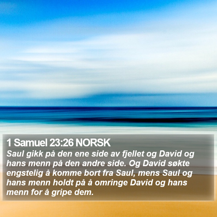 1 Samuel 23:26 NORSK Bible Study