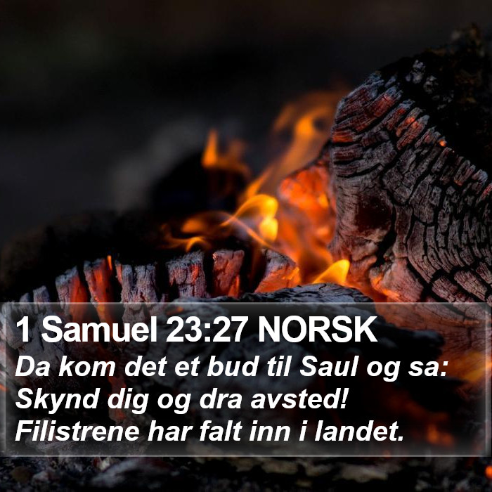 1 Samuel 23:27 NORSK Bible Study