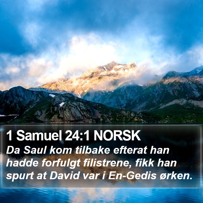 1 Samuel 24:1 NORSK Bible Study