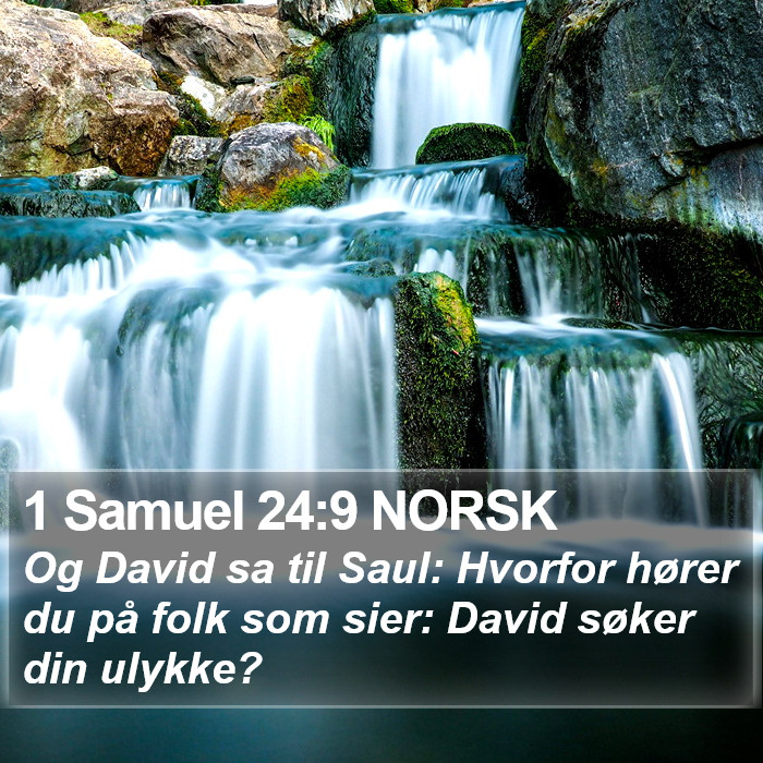 1 Samuel 24:9 NORSK Bible Study