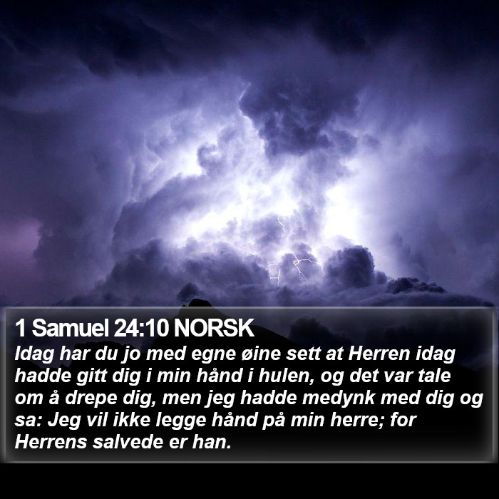 1 Samuel 24:10 NORSK Bible Study