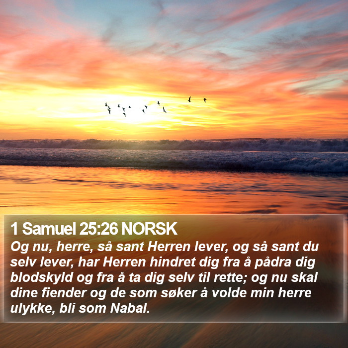 1 Samuel 25:26 NORSK Bible Study