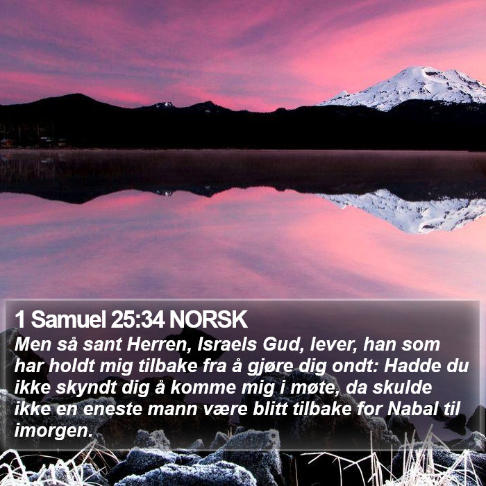 1 Samuel 25:34 NORSK Bible Study