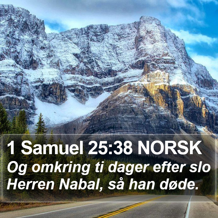 1 Samuel 25:38 NORSK Bible Study