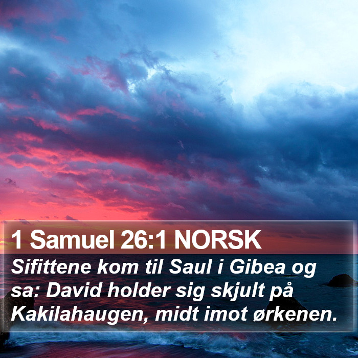 1 Samuel 26:1 NORSK Bible Study