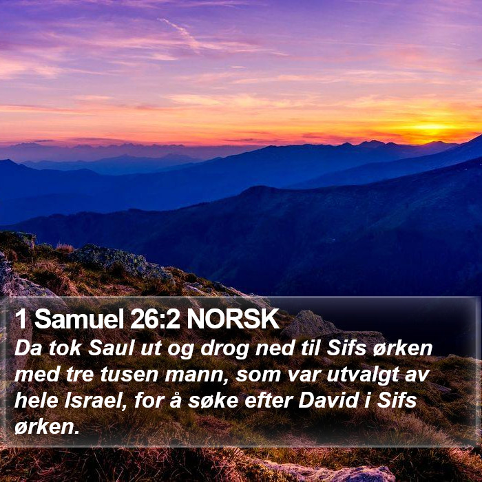 1 Samuel 26:2 NORSK Bible Study